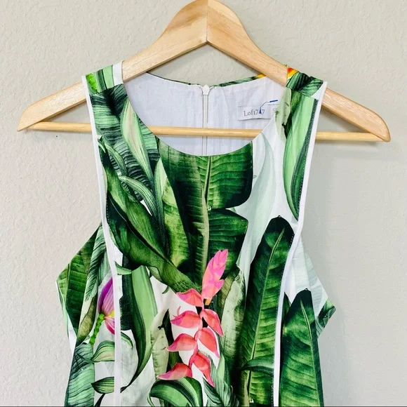 Loft 747 Tropical Flare Mini Dress - Picture 8 of 9